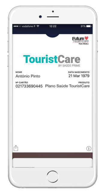 CARTÃO DE SAÚDE VIRTUAL TouristCare